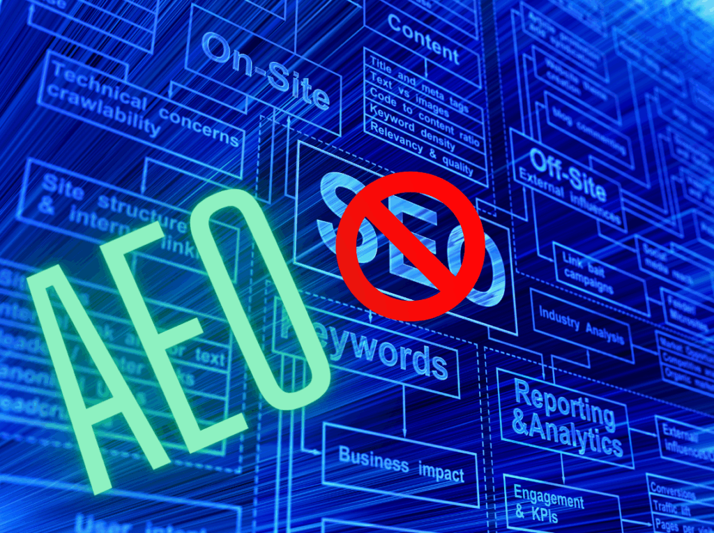 Small business owner adapting digital strategy for Answer Engine Optimization to stay competitive in the AI-driven search landscape