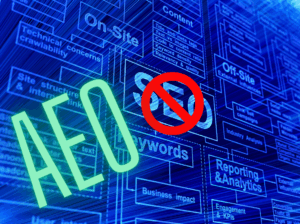 Small business owner adapting digital strategy for Answer Engine Optimization to stay competitive in the AI-driven search landscape