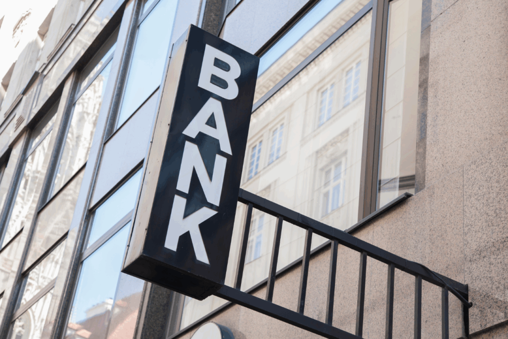 Digital banking interface with customer interacting on smartphone, symbolizing the shift from physical branches to personalized online experiences